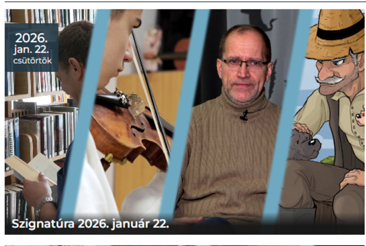 �v�rt�kel�nk a Szignat�ra c. kultur�lis magazinban